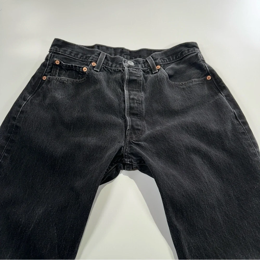 Levi’s 501 90s / Y2K Vintage Black Button Fly Straight Leg Denim